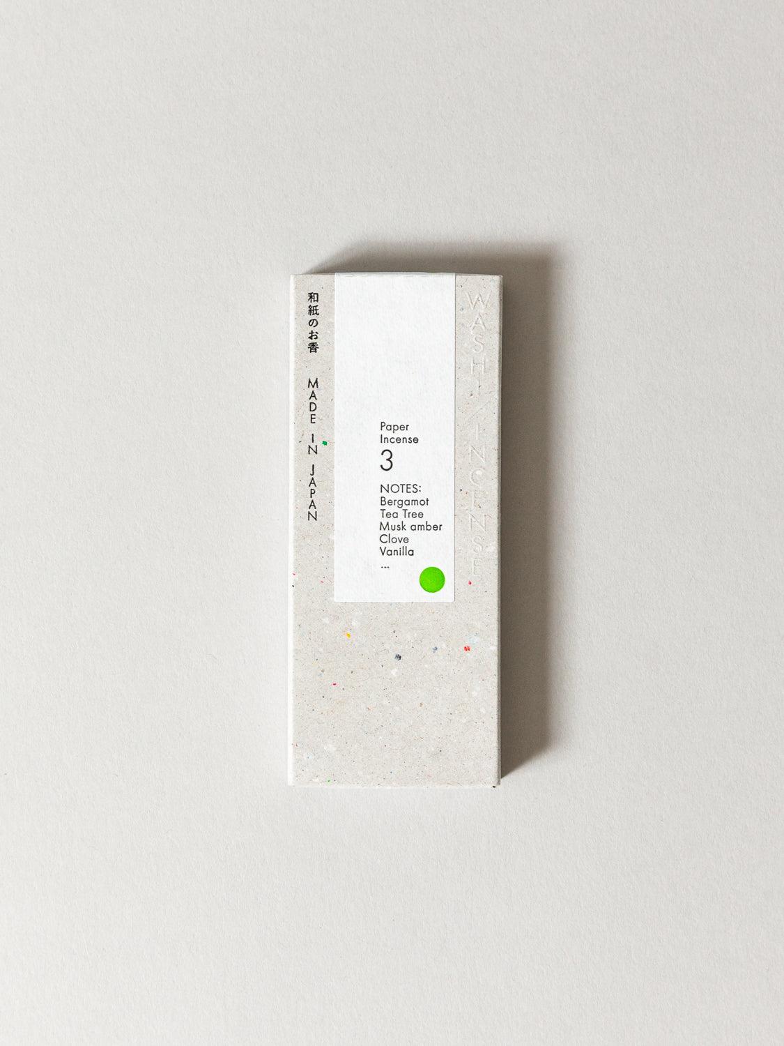 Kunjudo washi paper incense strips - deep citrus