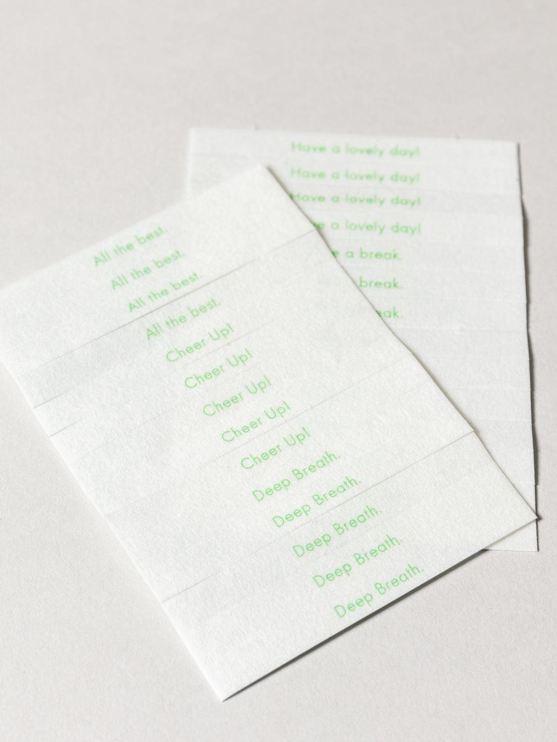 Kunjudo washi paper incense strips - deep citrus